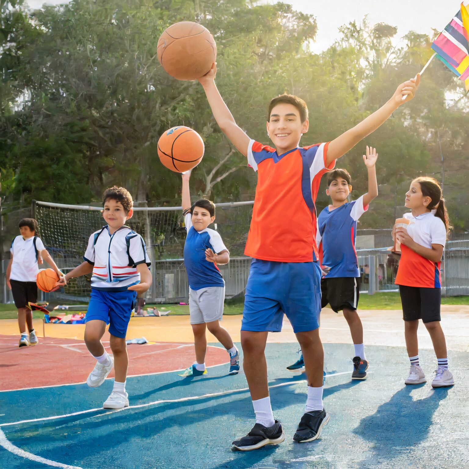 Kids playing sports