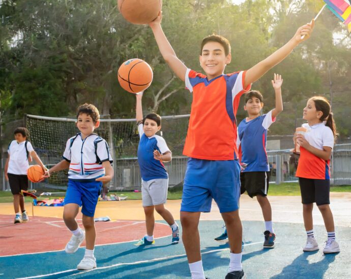 Kids playing sports