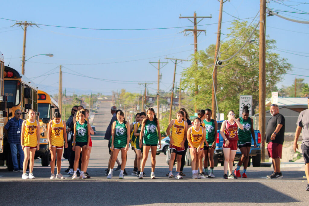 Middle school cross country runners